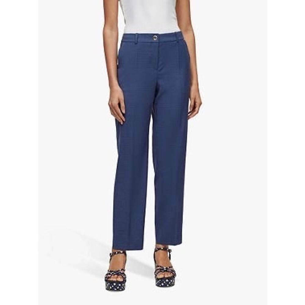 Hugo Boss BOSS Tasewa Straight Leg Wool Pants Size US 8